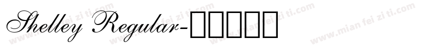 Shelley Regular字体转换